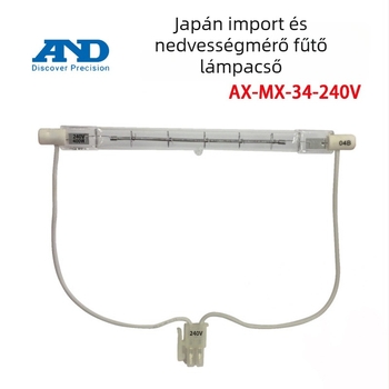 Nedvességmérőhöz tervezett halogénizzó AX-MX-34, 120-240V, 400W