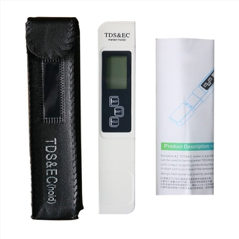 Többcélú vízminőség-elemző TDS-A1 | EC 0-9990 µS/cm, TDS 0-9990 ppm, Felbontás: 1 µS/cm / 1 ppm, Pontosság: ±2%, Tápellátás: 3V CR2032