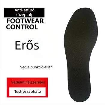 Munkavédelmi cipő, anti-statikus, perforációálló, mangánacél középtalp, alacsony fazon