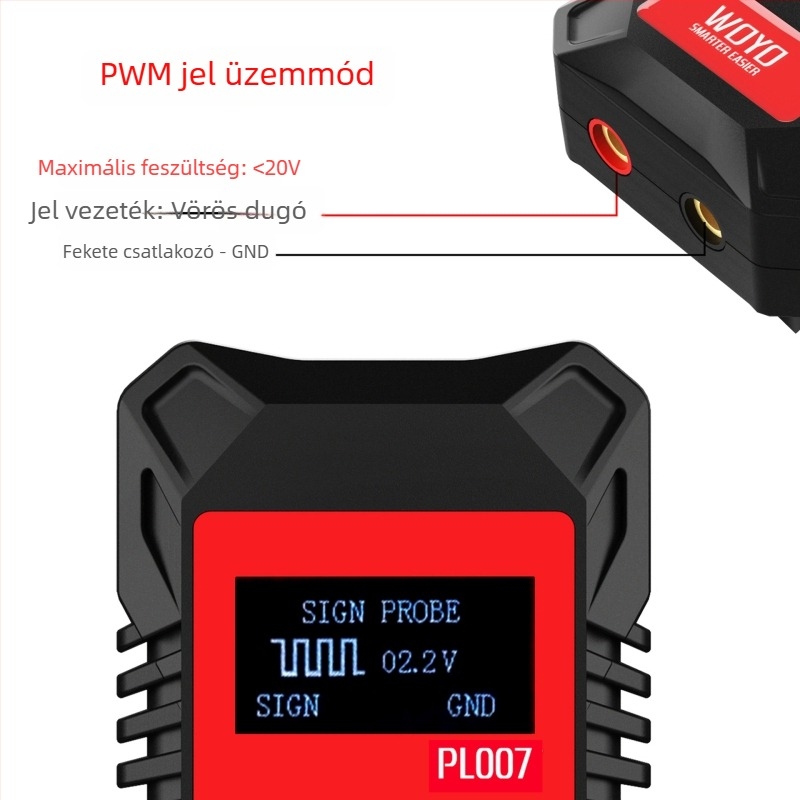 PL007 Kézi digitális paraméter-mérő készülék CAN/LIN PWM-hez – mérési tartomány 13926527551, mérés pontossága 13926527551, áramellátás 9V