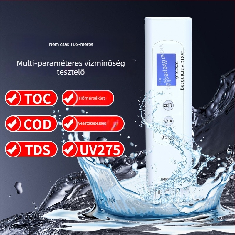 Linshang LS310 többparaméteres vízminőség-analizátor oldott oxigénnel, tartomány 0-100, felbontás 0.01, energiaellátás 1.5Vx2