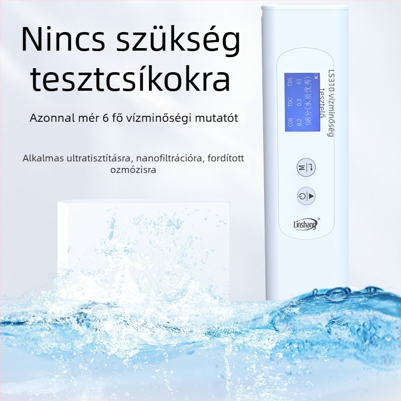 Linshang LS310 többparaméteres vízminőség-analizátor oldott oxigénnel, tartomány 0-100, felbontás 0.01, energiaellátás 1.5Vx2