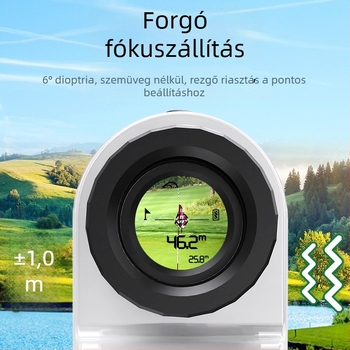 Grids GR01-1800 Golf lézeres távmérő teleszkóppal – 3–2000 m, pontosság ±(1.0 m + 0.1%), magasság- és szögmérés valós időben