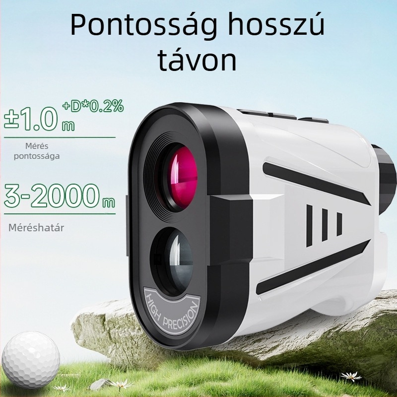 Grids GR01-1800 Golf lézeres távmérő teleszkóppal – 3–2000 m, pontosság ±(1.0 m + 0.1%), magasság- és szögmérés valós időben