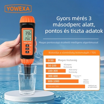 Yowexa Yw-624 Többparaméteres vízminőség-elemző toll – Sótartalom, Specifikus gravitáció, TDS, Vezetőképesség, Hőmérséklet