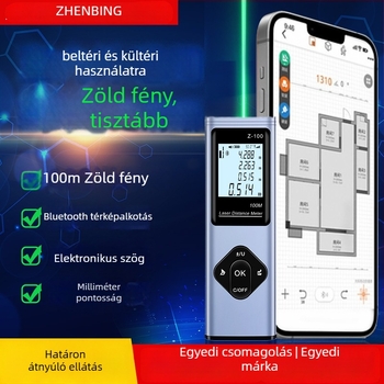 Lézer távolságmérő Bluetooth-kapcsolattal, digitális mérőeszköz CAD-rajzokhoz és helyiségméréshez