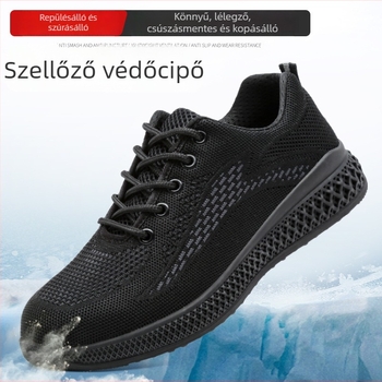 Lélegző, könnyű acélorrú biztonsági cipő, ütés- és perforáció elleni védelemmel