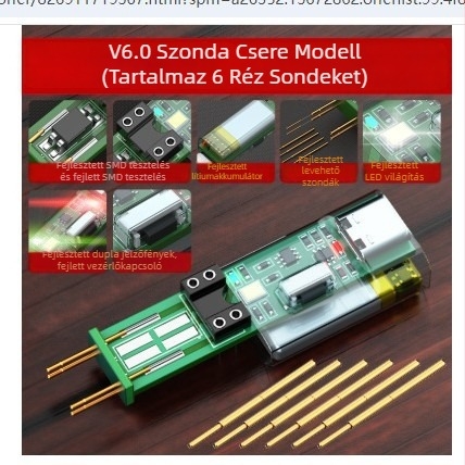 6. generációs optokapcsoló teszter, YH2125 modell, márka WU