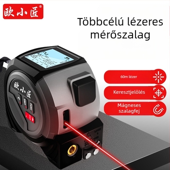 Három az egyben lézeres távolságmérő acél mérőszalaggal – kézi, Ja-tape measure sorozat, lézeres távolságmérő