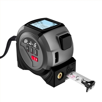 Ou Xiaojiang kézi lézeres mérőeszköz, Ja Tape Measure sorozat, mérési tartomány 0,5–60 m, pontosság 0,001 m, működő feszültség 3,7 V, tömeg 310 g