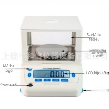 Bernita CPA kettős tálcás elektronikus mérleg 0,01 g pontossággal, laboratóriumi használatra