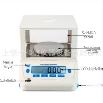 Bernita CPA kettős tálcás elektronikus mérleg 0,01 g pontossággal, laboratóriumi használatra