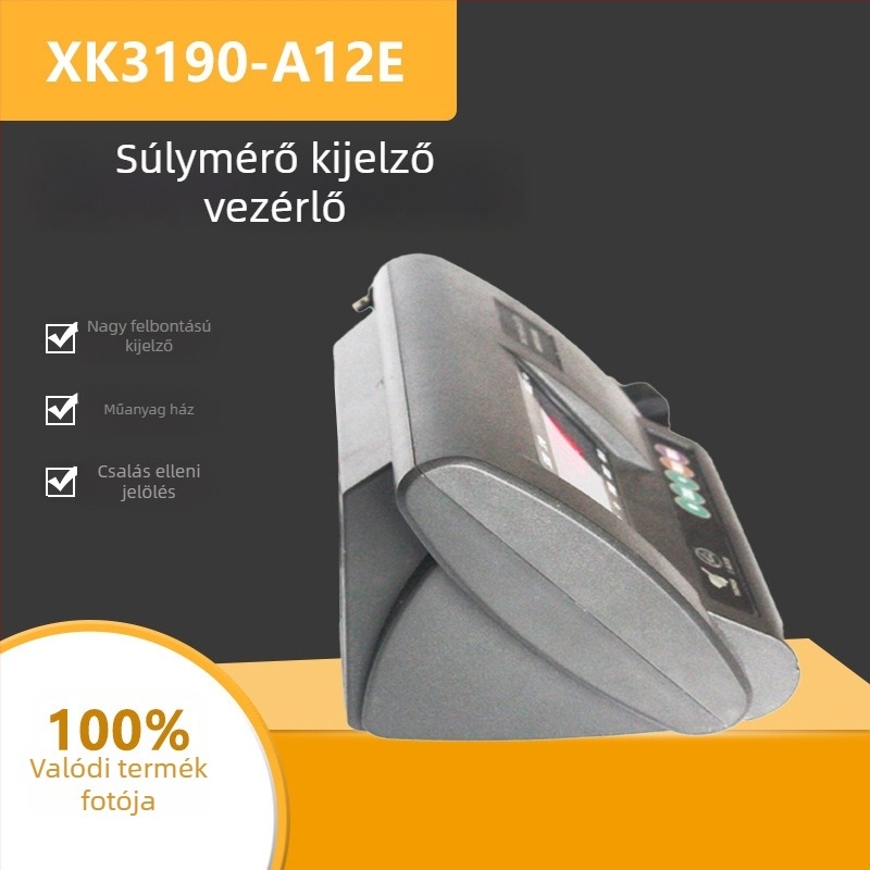 Súlyhíd kijelző, modell xk3190-A12+E; AC/DC kettős táplálás; 6-sávos LED kijelző; többfunkciós mérőeszköz; kapacitás 100T