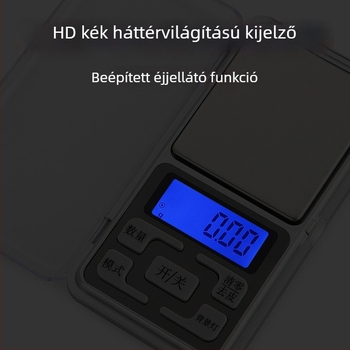 0,01 g pontosságú elektronikus mérleg – mini zsebméretű mérleg teához és ékszerekhez