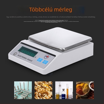 Magas pontosságú elektronikus mérleg 0.001 g – laboratóriumi, ékszer és gyógyszeranyag mérleg