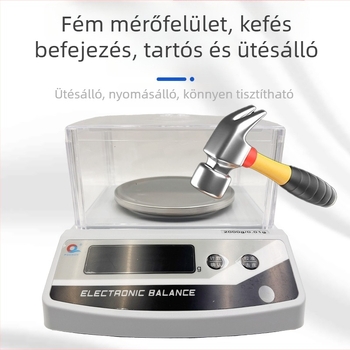 Pu Chun JE2002 Elektronikus mérleg – nagy pontosságú számoló mérleg, 0,1–60 kg tartomány, akkumulátoros működés