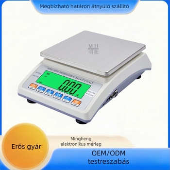 Ming Heng Magas Pontosságú Mérleg, Rozsdamentes Acél, Elektronikus Mérleg Arany Ékszerekhez, Kereskedelmi és Otthoni Használatra