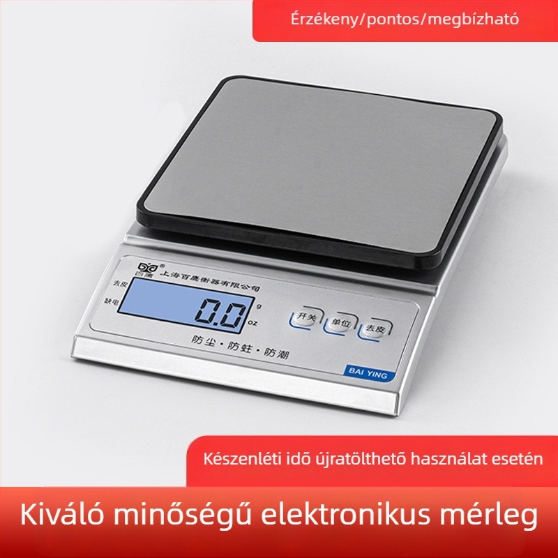 Magas pontosságú laboratóriumi analitikai mérleg 0,01 g ékszermérleg