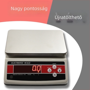 JM-CZ Elektronikus mérleg, nagy platformos kivitel, 3-30 kg kapacitás, 0.1 g felbontás