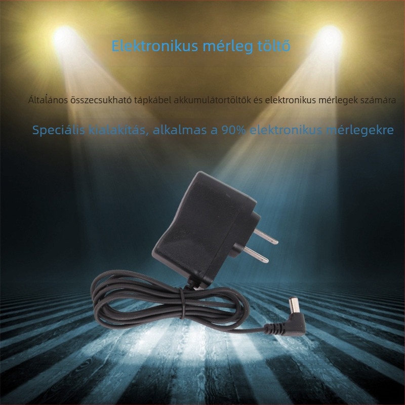 Huiteng Elektronikus Mérleg – Eredeti Töltő, Univerzális Tápegység-kábel Platform Mérleghez