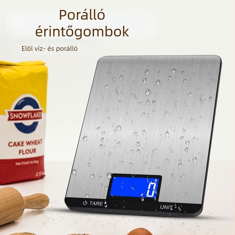 CHANGXIE 518A Digitális konyhai mérleg, 1 g–15 kg, nagy pontosságú elektronikus mérleg