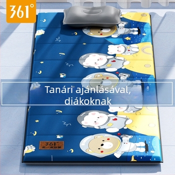 361° Gyermekek iskolai napmatrac, összecsukható, nedvességálló és hűsítő padlóra; Súlya kb. 0.5 kg; Anyagok: tiszta pamut, gyöngyház pamut, ezüst bevonatú Oxford vászon