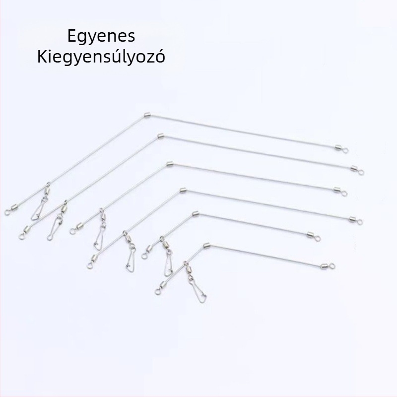 Tengeri horgászathoz készült egyenes típusú kiegyensúlyozó – fél-úszó, hosszú dobásokhoz való kiegészítő (rozsdamentes acél, rézbevonat)