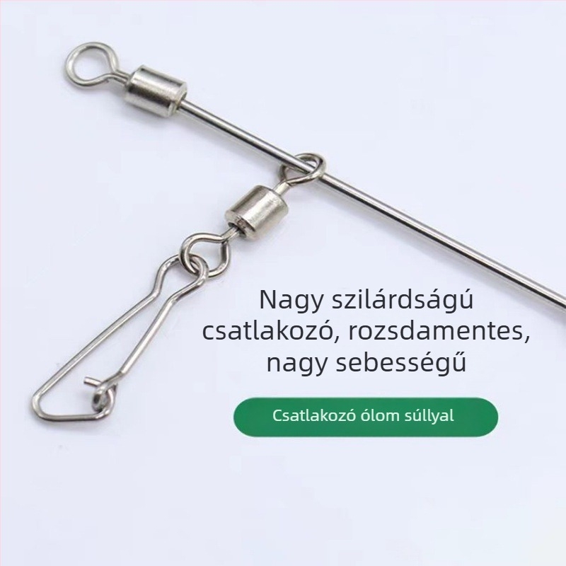 Tengeri horgászathoz készült egyenes típusú kiegyensúlyozó – fél-úszó, hosszú dobásokhoz való kiegészítő (rozsdamentes acél, rézbevonat)