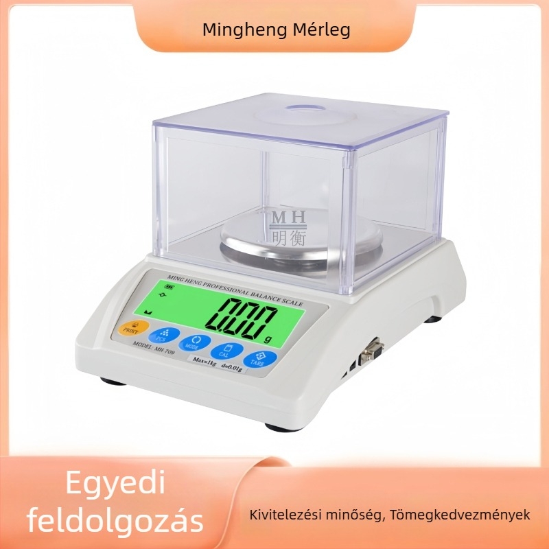 Mingheng MH-709 Ékszerkészítéshez készült elektronikus mérleg, 600 g–5 kg, felbontás 0,01 g