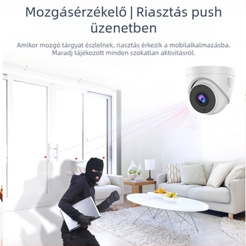 IP kamera 3,6 mm objektívvel, 2560 horizontális felbontás, IR akár 25 m-ig, PoE +12V tápegység, -20°C-tól 60°C-ig terjedő működési hőmérséklet