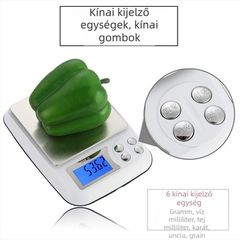 CX-DM3 mini konyhai elektronikus mérleg, magas pontosságú tea- és sütési mérleg, gramm-skála