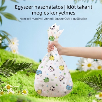 Szabadban használható egyszer használatos piknik matrac – nedvességálló, hordozható, vastag vízálló talajmatrac kempingezéshez; 90% nem szőtt textília + 10% PE, PVC vízálló réteg
