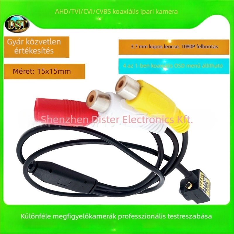 DST-AHD15EXP1 általános kamera, 3,7 mm objektív, 2000 TVL felbontás, minimális megvilágítás 0,01 lx, IR hatótáv 2 m