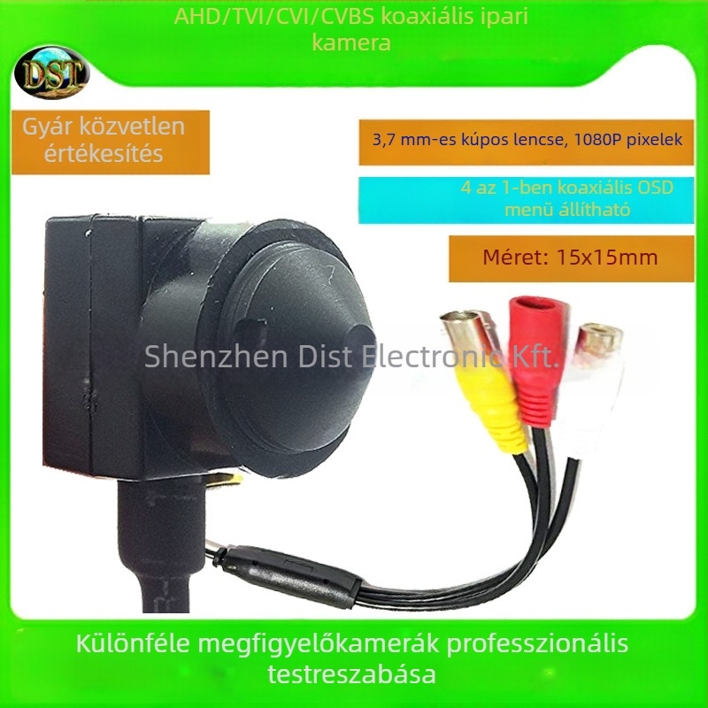 DST-AHD15EXP1 általános kamera, 3,7 mm objektív, 2000 TVL felbontás, minimális megvilágítás 0,01 lx, IR hatótáv 2 m