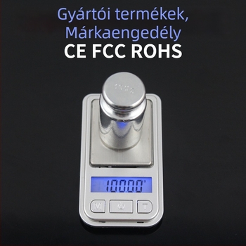Pontos mini elektronikus ékszerskála, zsebmérleg, kis háztartási mérleg, nagy pontosság