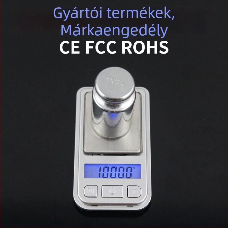 Pontos mini elektronikus ékszerskála, zsebmérleg, kis háztartási mérleg, nagy pontosság