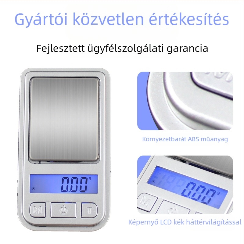 Pontos mini elektronikus ékszerskála, zsebmérleg, kis háztartási mérleg, nagy pontosság