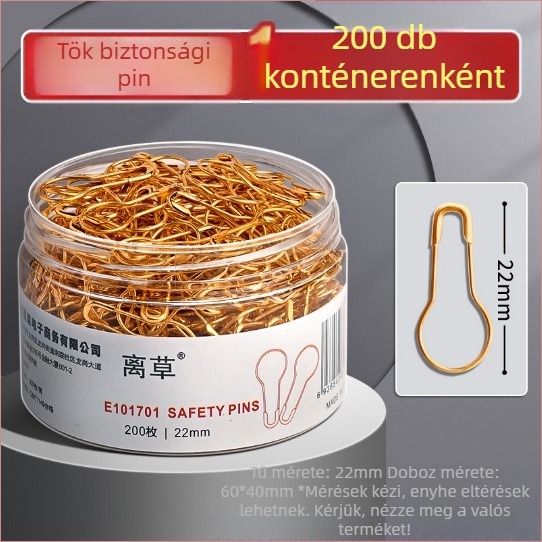 Vintage biztonsági tű ruhákhoz – Go grass LC7020, dobozos csomagolás