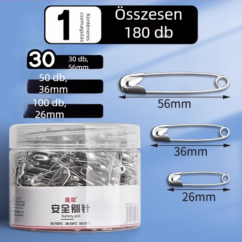 Vintage biztonsági tű ruhákhoz – Go grass LC7020, dobozos csomagolás