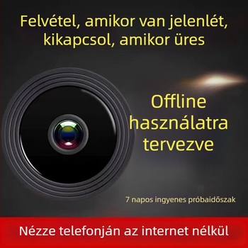 Vezeték nélküli kamera 3,6 mm-es széles látószögű objektívvel, mobilalkalmazás-támogatás, interkom és felvétel