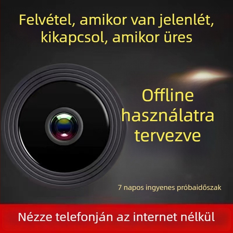 Vezeték nélküli kamera 3,6 mm-es széles látószögű objektívvel, mobilalkalmazás-támogatás, interkom és felvétel