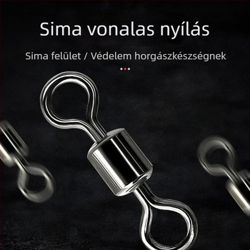 Fénylő gyöngyök készlet csavarodó gyűrűvel – szénacél és műanyag – Shareshark