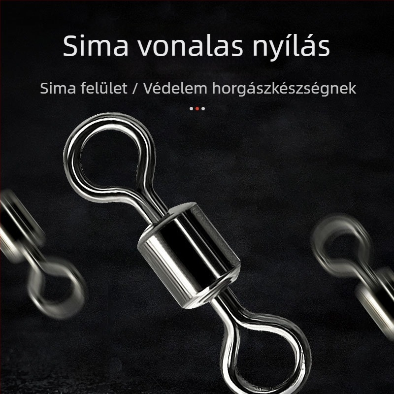 Fénylő gyöngyök készlet csavarodó gyűrűvel – szénacél és műanyag – Shareshark