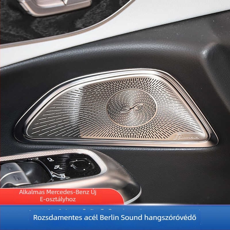 Fém ajtó hangszóró burkolat Mercedes-Benz E-Class (E260L/E300L) – belső matrica Berlin Sound