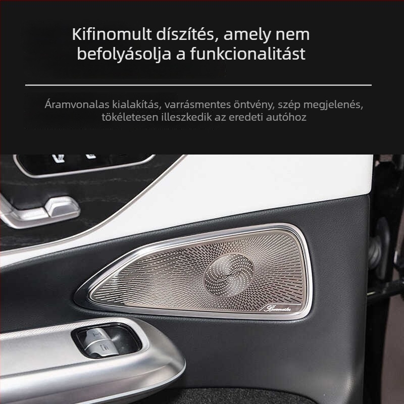 Fém ajtó hangszóró burkolat Mercedes-Benz E-Class (E260L/E300L) – belső matrica Berlin Sound