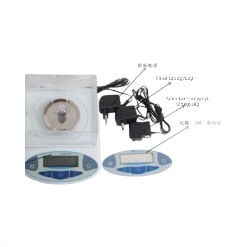 Ji Ming JM elektronikus mérleg 100-5000 g, 0,01 g pontosság, laboratóriumi precíziós eszköz