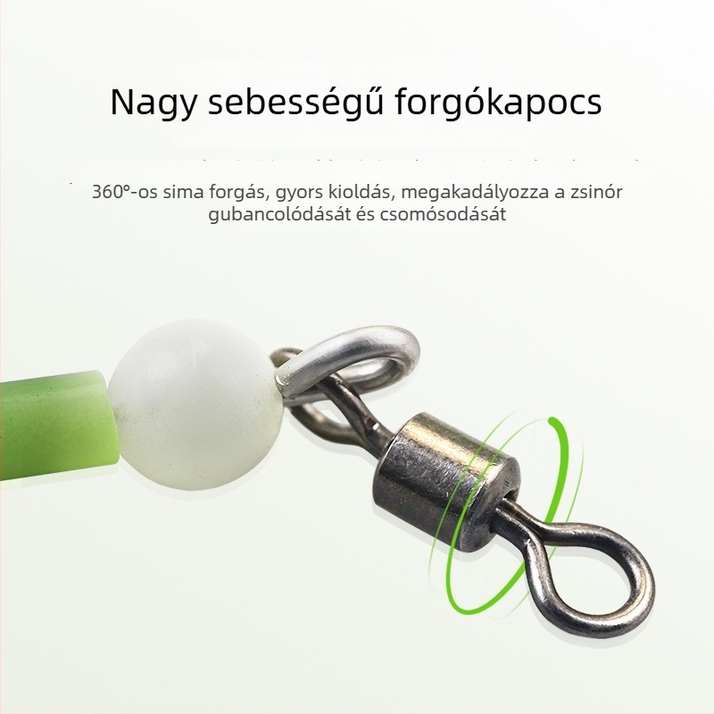Rozsdamentes acélból készült tengeri horgászkészlet — készlet csúszó súlyú szereléssel, világító horogelosztó és több horogból álló garnitúra