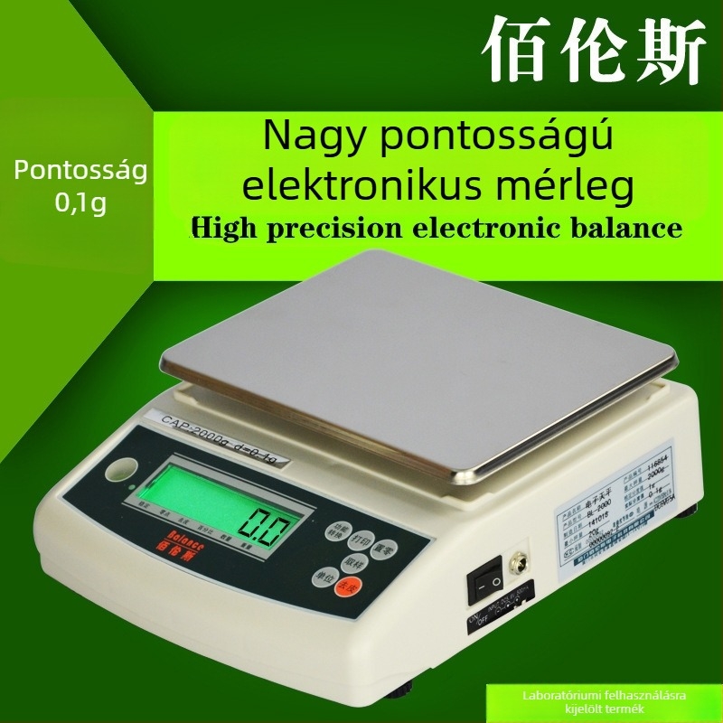 0,01 g pontosságú elektronikus mérleg, konyhai mérleg élelmiszerekhez és teához