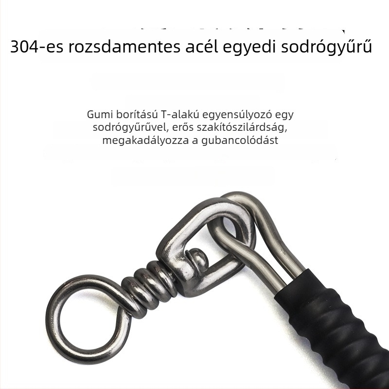 T alakú tengeri mérleg rozsdamentes acélból, vast damil szétválasztóval a tengeri műcsalikhoz