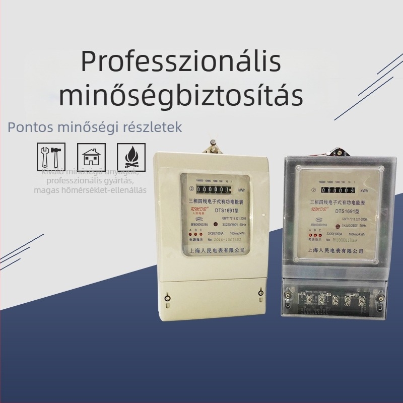 Shanghai People's Háromfázisú négyvezetékes intelligens elektromos energia-mérő, 380V, 100A
